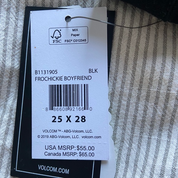 Volcom black straight leg pant! - Picture 4 of 5